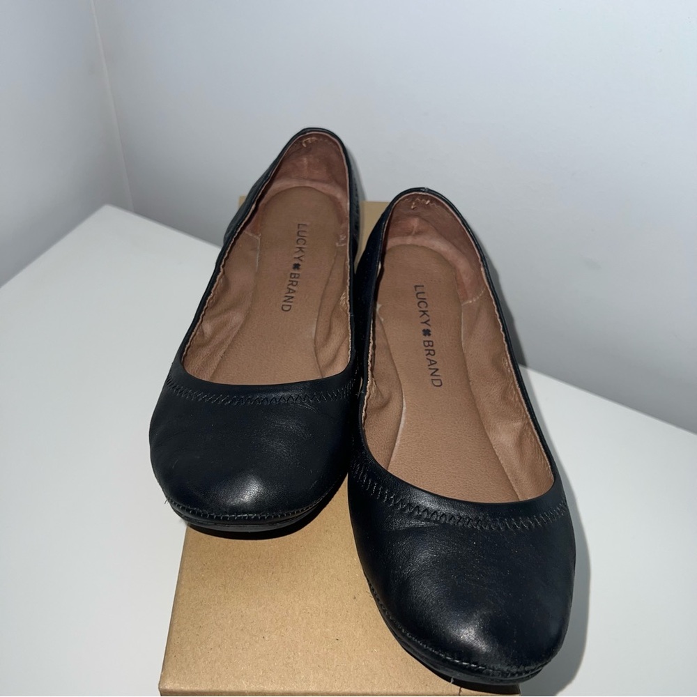 Lucky Brand Women's Black Ballet Flats